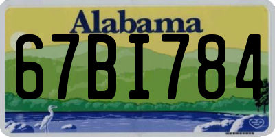 AL license plate 67BI784