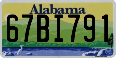 AL license plate 67BI791
