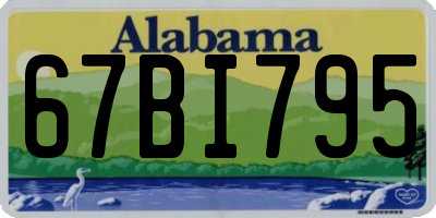 AL license plate 67BI795