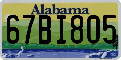AL license plate 67BI805