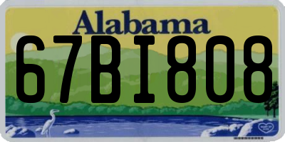 AL license plate 67BI808
