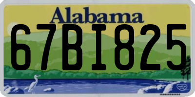 AL license plate 67BI825