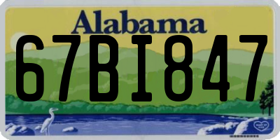 AL license plate 67BI847