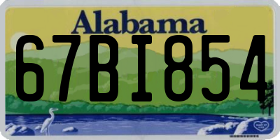 AL license plate 67BI854