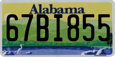 AL license plate 67BI855
