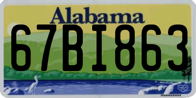 AL license plate 67BI863