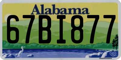 AL license plate 67BI877
