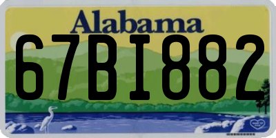 AL license plate 67BI882