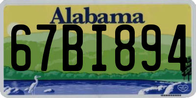AL license plate 67BI894