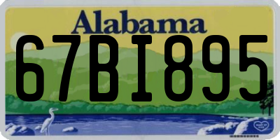 AL license plate 67BI895