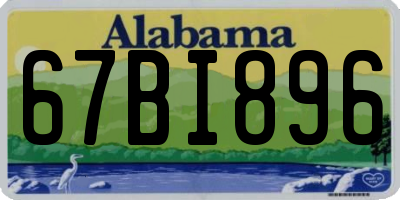AL license plate 67BI896