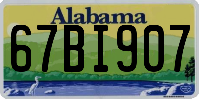 AL license plate 67BI907