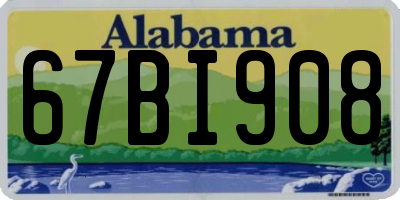 AL license plate 67BI908