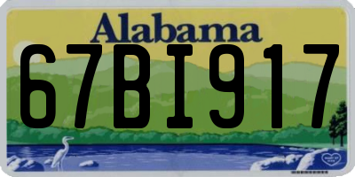 AL license plate 67BI917