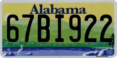 AL license plate 67BI922
