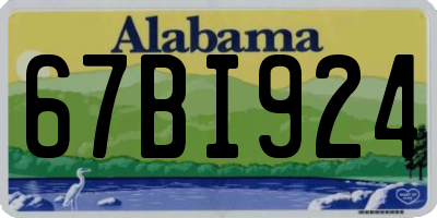 AL license plate 67BI924
