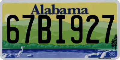 AL license plate 67BI927
