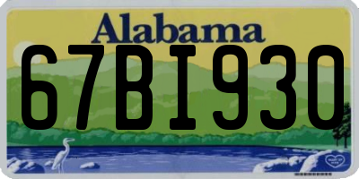 AL license plate 67BI930
