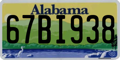 AL license plate 67BI938