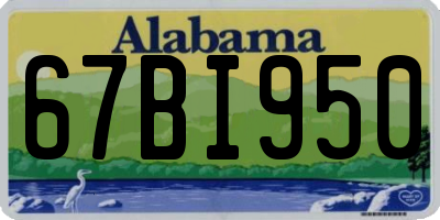 AL license plate 67BI950
