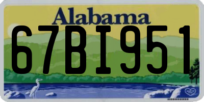 AL license plate 67BI951