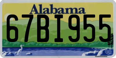 AL license plate 67BI955