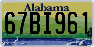 AL license plate 67BI961