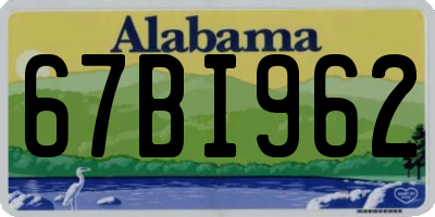 AL license plate 67BI962