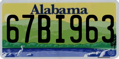 AL license plate 67BI963