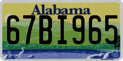 AL license plate 67BI965