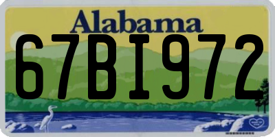AL license plate 67BI972
