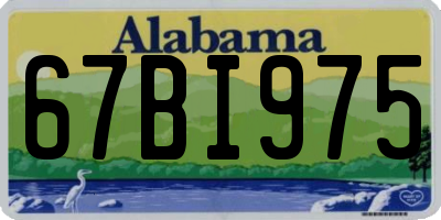 AL license plate 67BI975