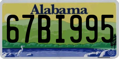 AL license plate 67BI995