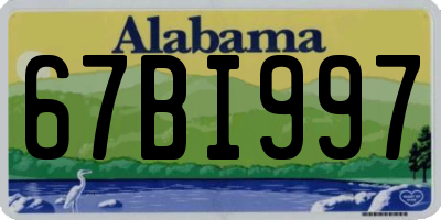 AL license plate 67BI997