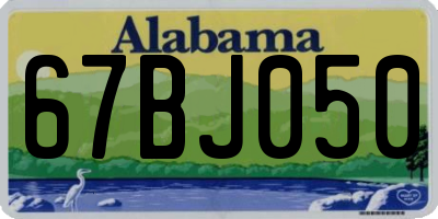AL license plate 67BJ050