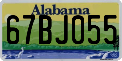 AL license plate 67BJ055