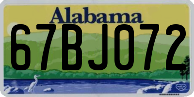 AL license plate 67BJ072