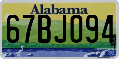 AL license plate 67BJ094