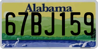 AL license plate 67BJ159