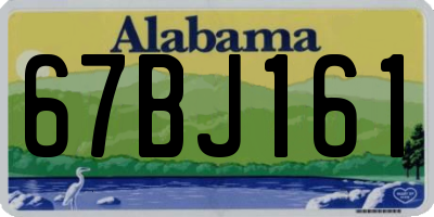 AL license plate 67BJ161
