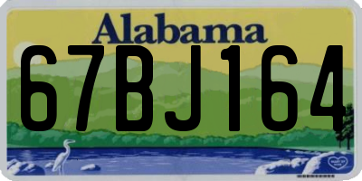 AL license plate 67BJ164