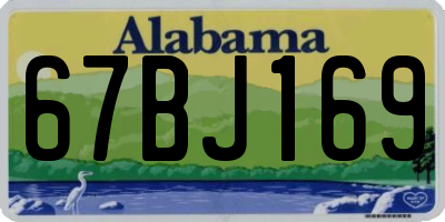 AL license plate 67BJ169