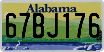 AL license plate 67BJ176