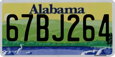AL license plate 67BJ264