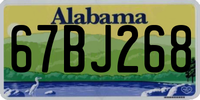 AL license plate 67BJ268