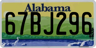 AL license plate 67BJ296