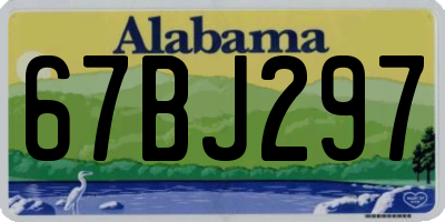 AL license plate 67BJ297
