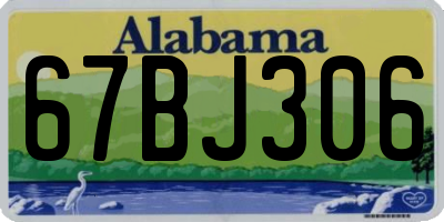 AL license plate 67BJ306