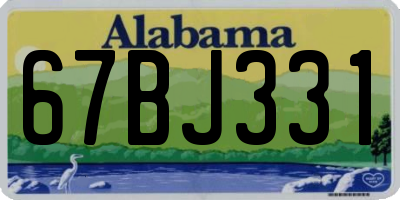 AL license plate 67BJ331