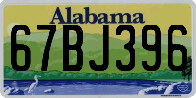 AL license plate 67BJ396